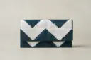 Zigzag Canvas Clutch