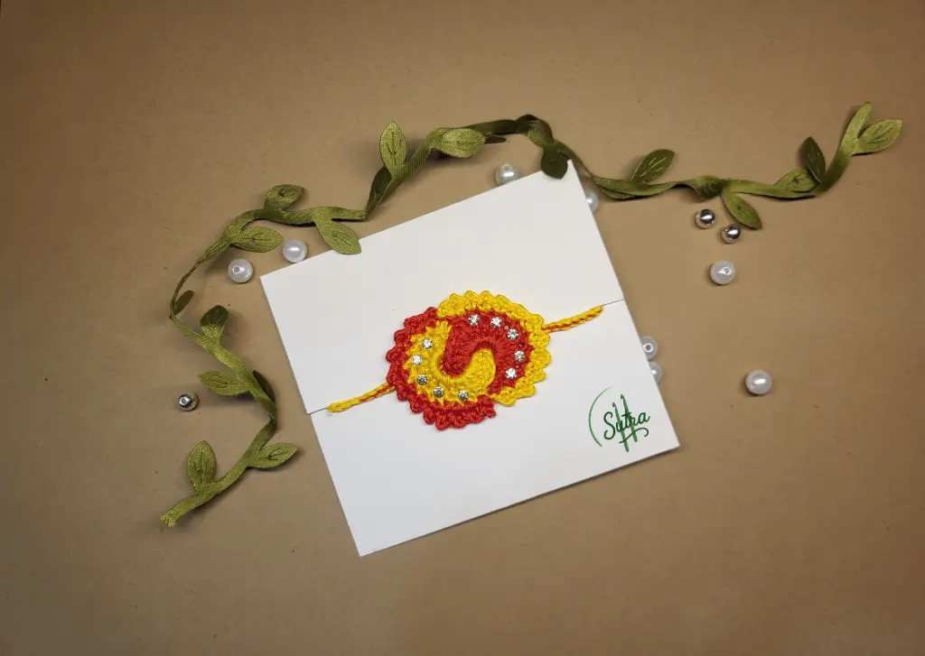 Crochet Paisley Rakhi