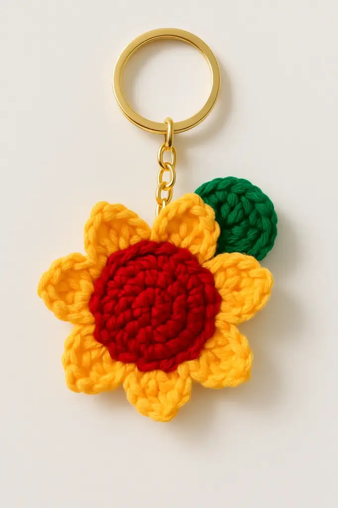 Sunflower Keychain