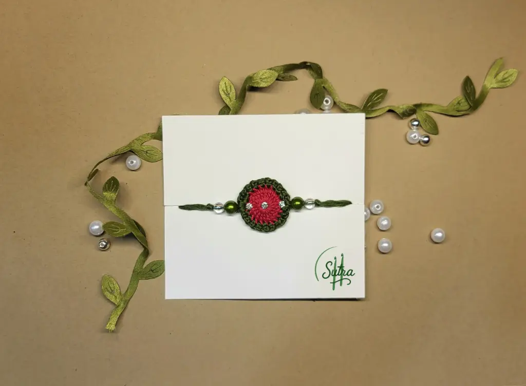 Ruby Leaf Rakhi